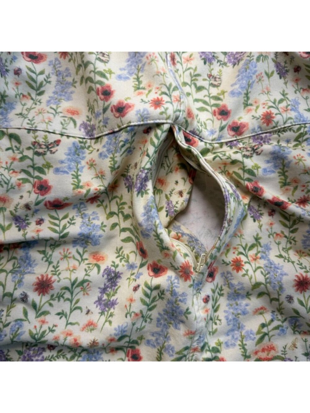 Swoveralls Floral Garden Print Sweatpant Overalls Size XL Comfycore Pockets - Picture 8 of 12
